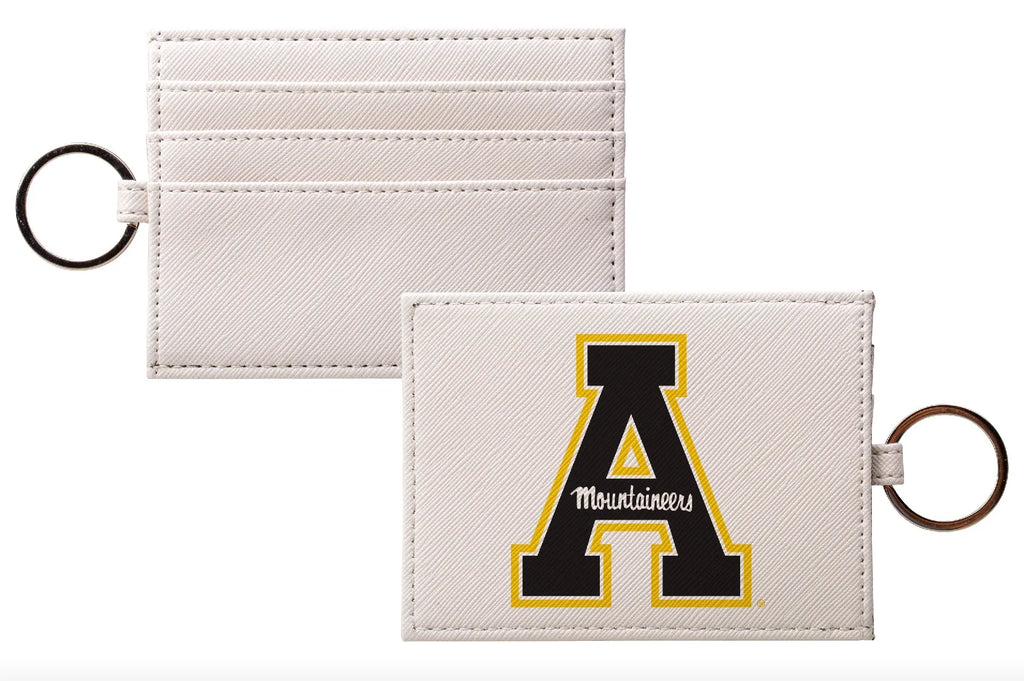 Appalachian State University Vegan Saffiano Leather Card Holder | Travel Wallet | ID Card Holder