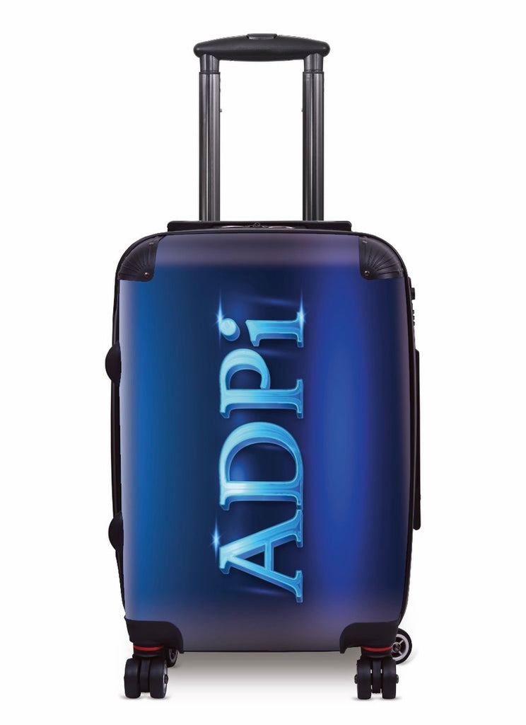 Alpha Delta Pi 20" Carry-on Suitcase Luggage - Neon | ADPi Gifts