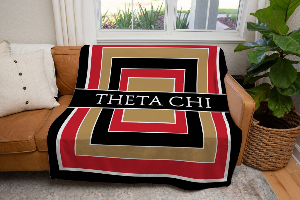 Theta Chi XL 60x80 Sherpa Blanket - Geo | Official Gift Shop