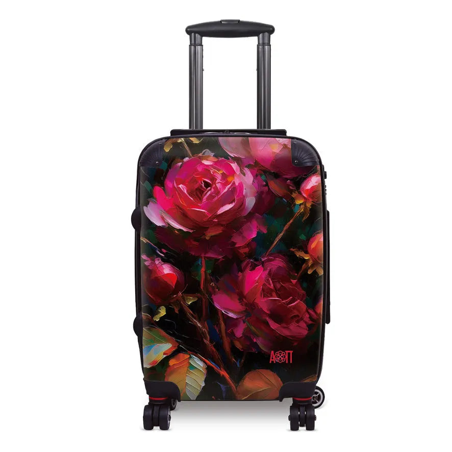 Alpha Omicron Pi 20" Carry-on Suitcase Luggage - Bold Roses | Gifts