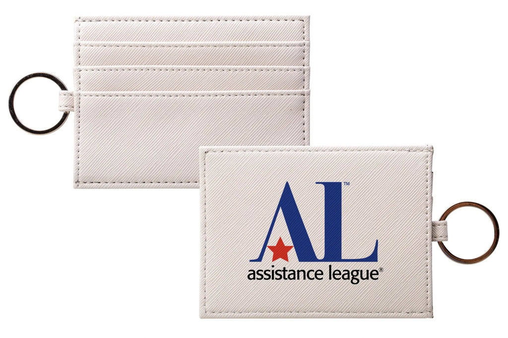 Assistance League Vegan Saffiano Leather Keychain Cardholder - Traditional