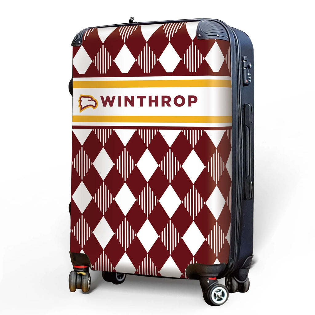 Winthrop University 20" Carry-On Suitcase Luggage - Argyle