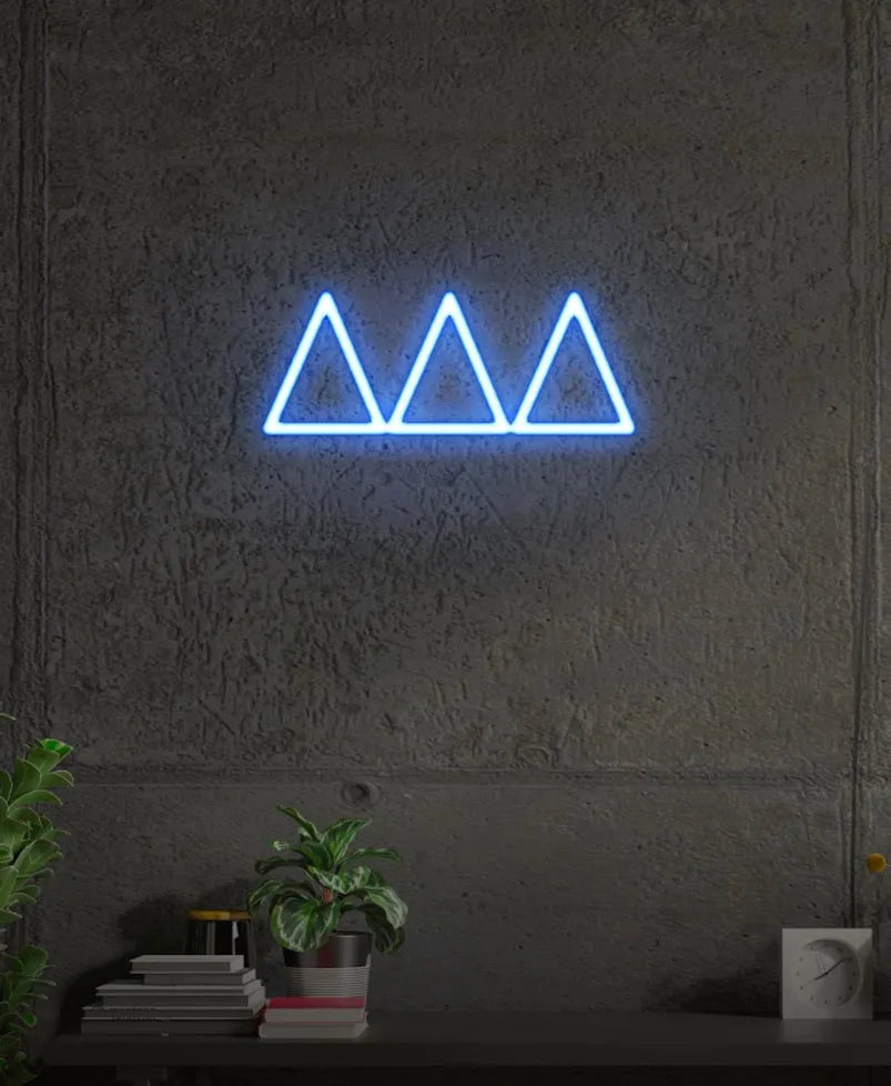 Tri Delta Greek Letters LED Neon Sign| Dorm Decor Wall Sign