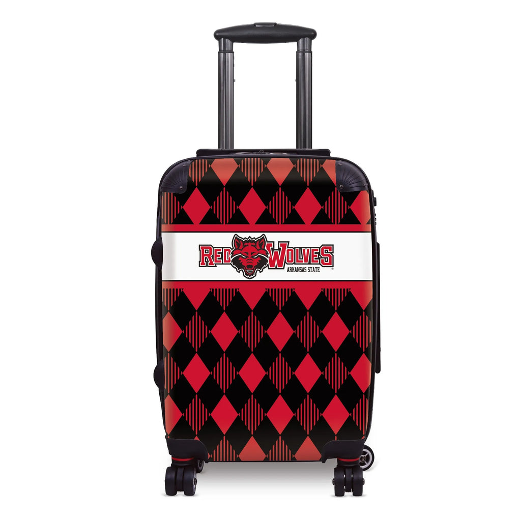 Arkansas State University 20" Carry-On Suitcase Luggage - Argyle