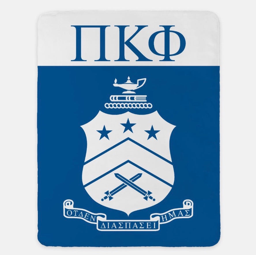 Pi Kappa Phi XL 60x80 Blanket - Coat of Arms | Official Greek Gifts