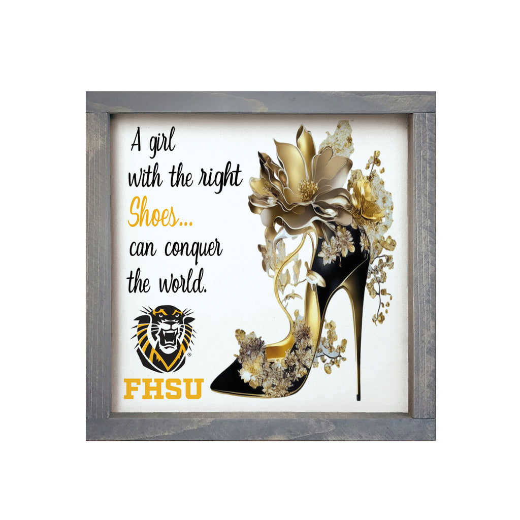 Fort Hays State University Sign - The Right Shoes - 12"x12" | FHSU 