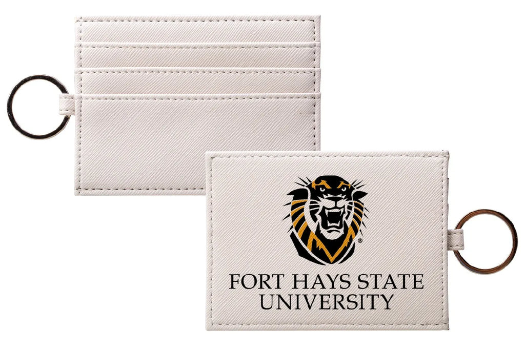 Fort Hays State University Keychain Card Holder - Vegan Leather Finish