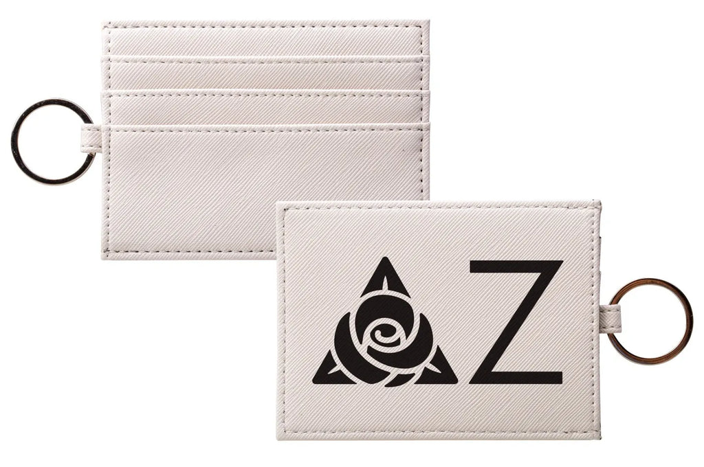 Delta Zeta Card Holder Vegan Leather Saffiano Finish - Greek Letters