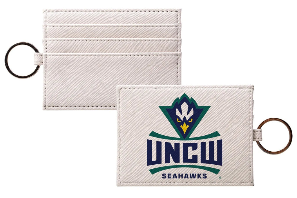 UNCW Keychain Card Holder - Vegan Leather Saffiano Finish | Gifts