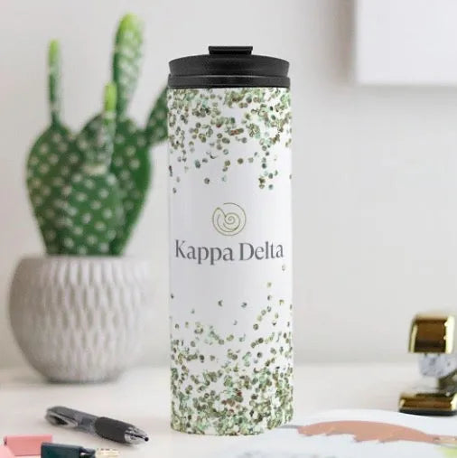 Kappa Delta Thermal Tumbler 16 oz.- Traditional Logo | Water Bottle | Festive Fit Home