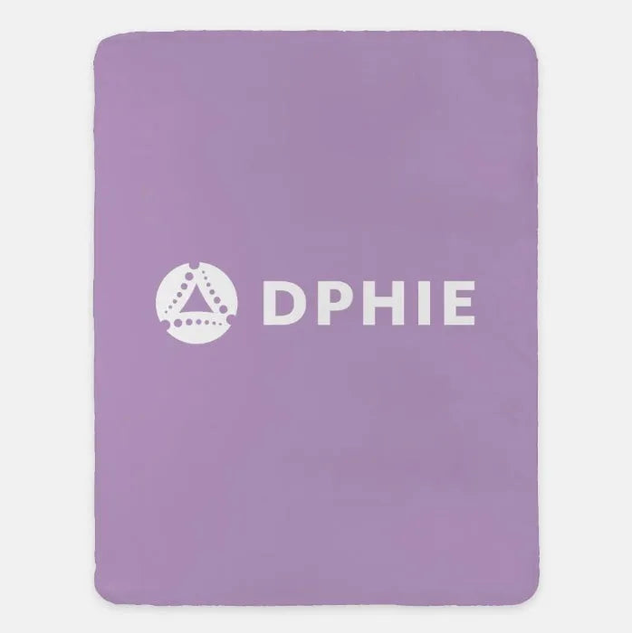 DPHIE XL 60x80 Sherpa Blanket | Custom Delta Phi Epsilon Gifts & Decor