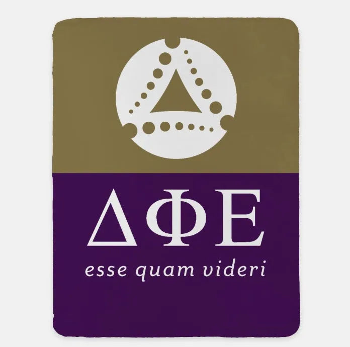 Delta Phi Epsilon Blanket - Color Split 60"x80" | Official Gift Shop