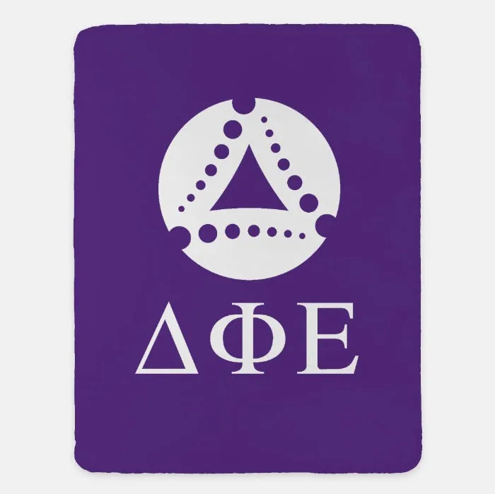 Delta Phi Epsilon Sherpa Blanket XL 60x80 | DPHIE Custom Gifts & Decor