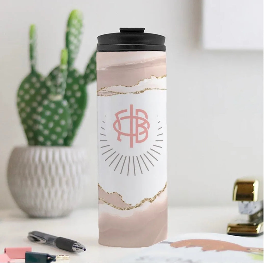 Gamma Phi Delta Thermal Tumbler 16 oz. - Geode | Accessories and Gifts | Festive Fit Home