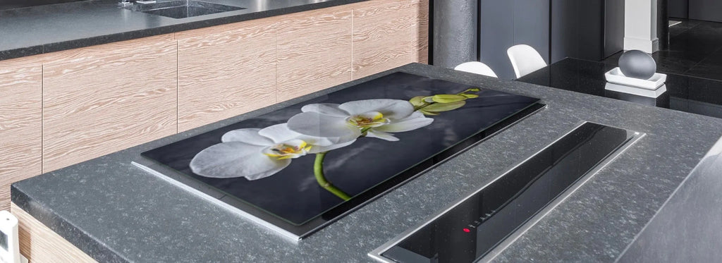 Stove Top Cover - White Orchid | Noodle Board | Cook Top Cover