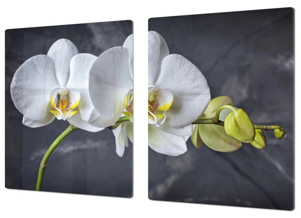 Stove Top Cover - White Orchid | Noodle Board | Cook Top Cover