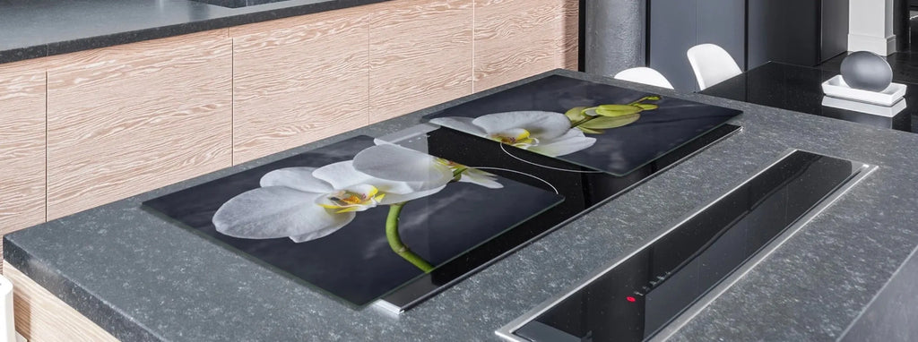 Stove Top Cover - White Orchid | Noodle Board | Cook Top Cover