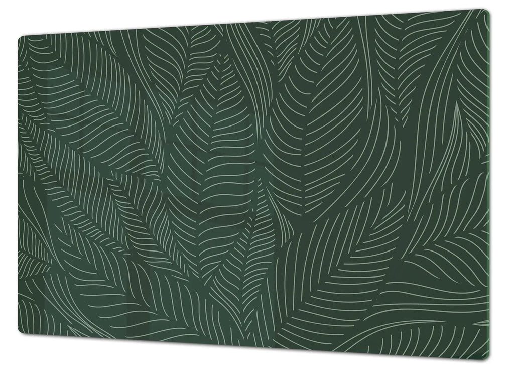 Stove Top Cover - Deep Green Leaves | Noodle Board | Burner Cover