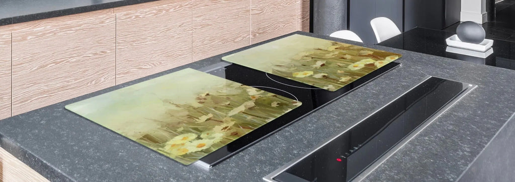 Gas & Electric Burner Cover - Daisy Meadows |  Noodle Board | Stove Top Cover