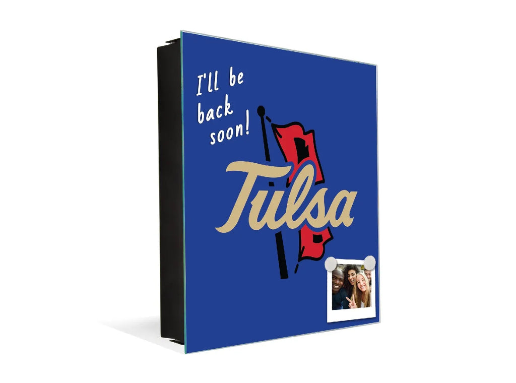 3-in-1 University of Tulsa Magnetic Dry-Erase Key Box | Key Cabinet