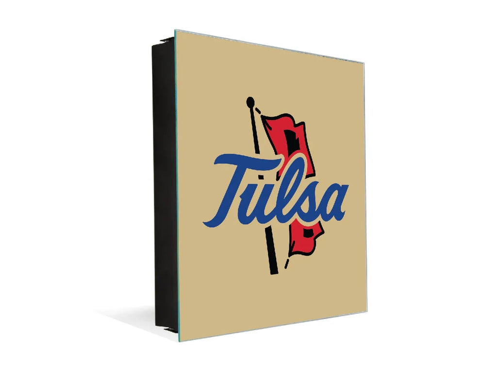 3-in-1 University of Tulsa Magnetic Dry-Erase Key Box | Key Cabinet