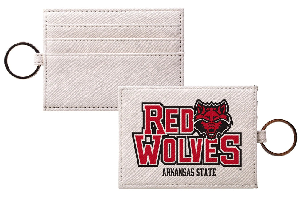 Arkansas State Red Wolves Keychain Card Holder - Vegan Leather | Gifts | official merchandise | Festive Fit Home