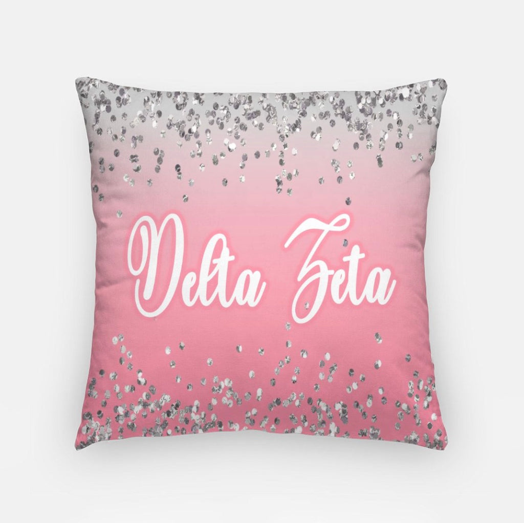 Delta Zeta Pillow Cover - Glitter 18"| Official Merchandise and Gifts
