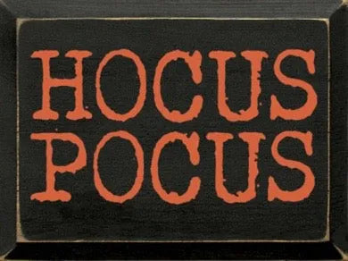 Halloween Wood Sign Hocus Pocus - 9"x12" | Halloween Home Decor