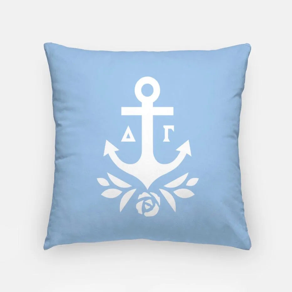 Delta Gamma Brandmark Traditional Pillow Cover 18" | Gifts and Decor | Official Merchandise | Festive Fit Home