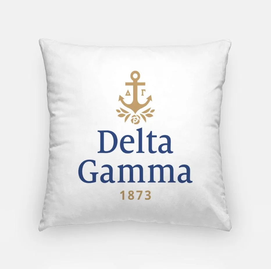 Delta Gamma Traditional Pillow Cover 18" | Gifts and Dorm Decor | Official Licensed Merchandise | Festive Fit Home