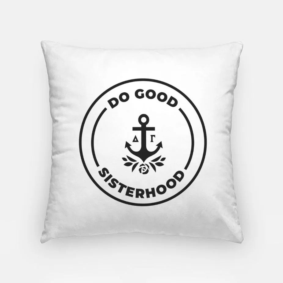 Delta Gamma Traditional Pillow Cover 18" - Do Good Sisterhood Stamp | Official Gifts and Merchandise | Festive Fit Home