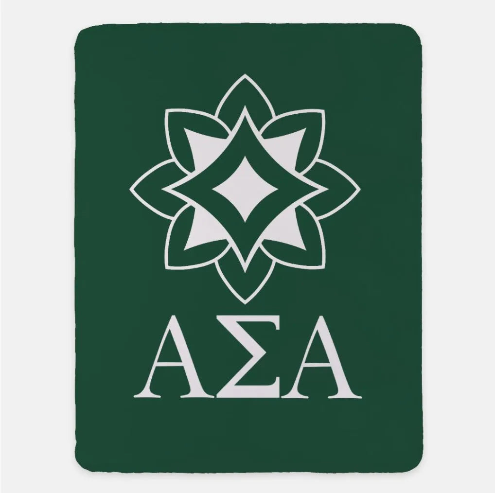 Alpha Sigma Alpha Traditional Blanket - 60"x80" | Custom Gifts | Dorm Decor | official merchandise | Festive Fit Home