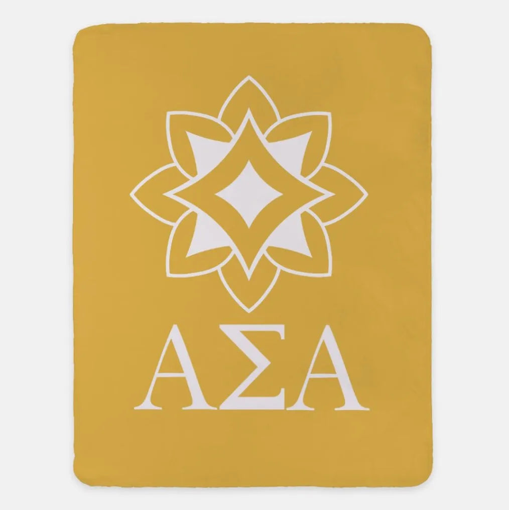 Alpha Sigma Alpha Traditional Blanket - 60"x80" | Custom Gifts | Dorm Decor | official merchandise | Festive Fit Home