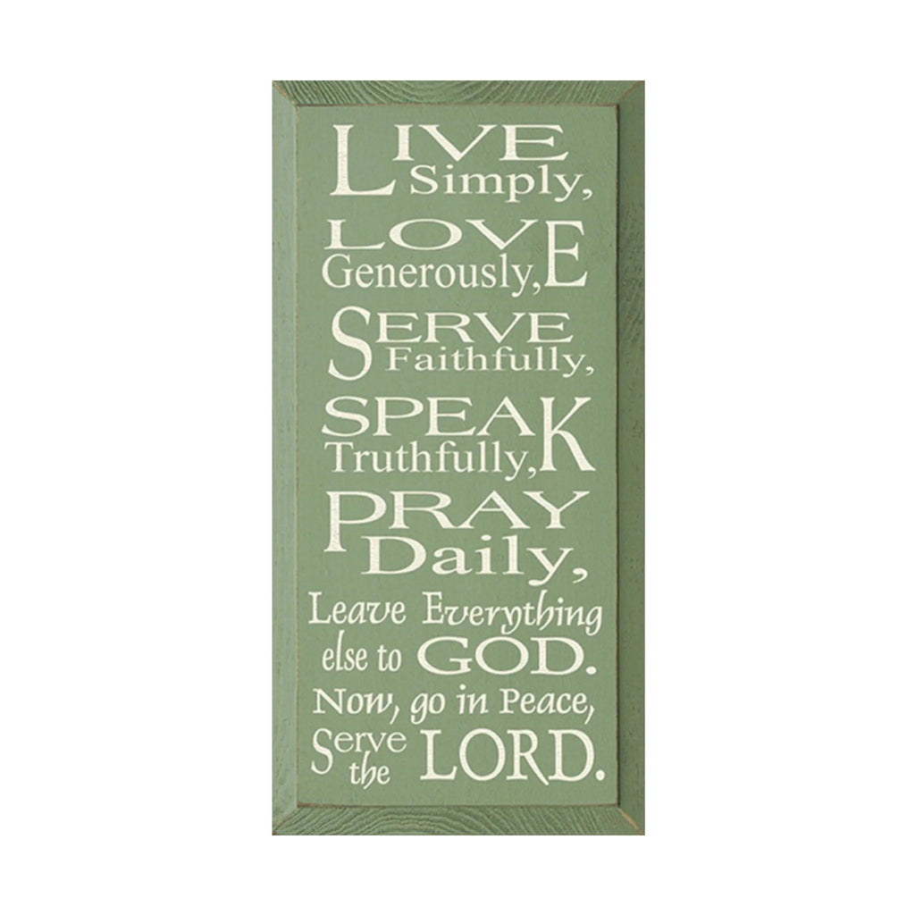 Live Simply, Love Generously, Serve Faithfully Wood. Sign | Rustic Valentine's Wood Sign | Farmhouse Sign | Farmhouse Home Decor | Festive Fit Home