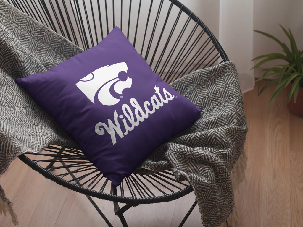 Kansas State University Wildcats Pillow Cover 18" | Custom Gifts and Decor | Festive Fit Home