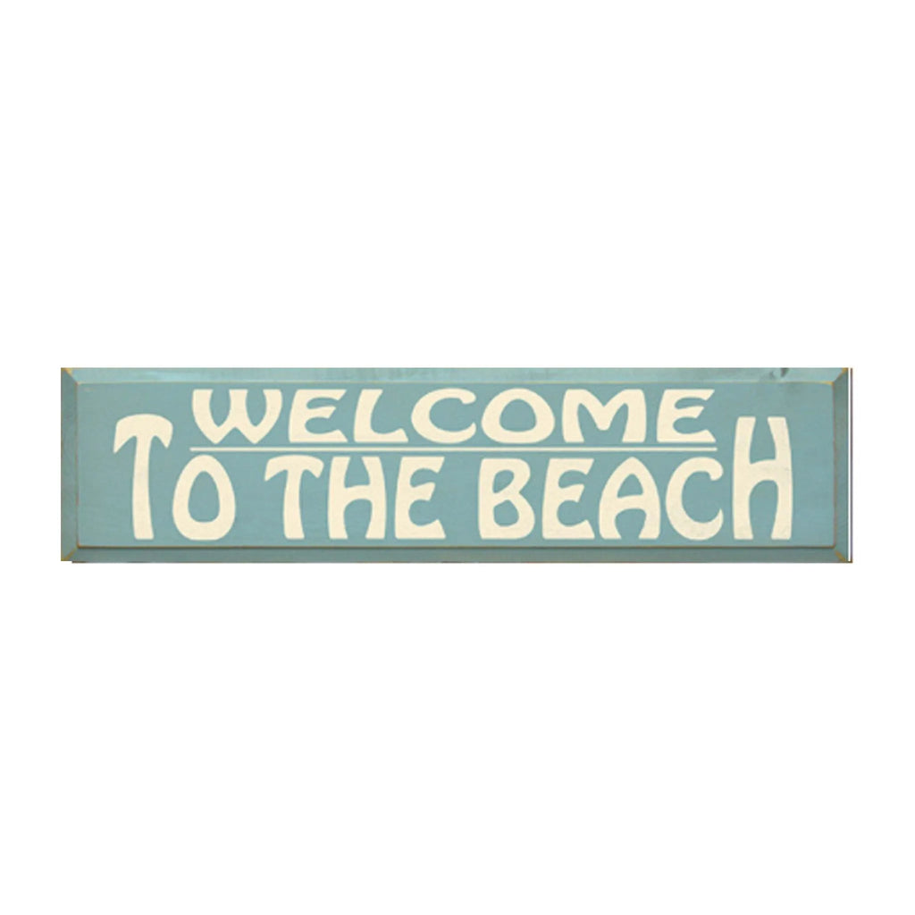 Beach Welcome Sign - 9"x36" | Beach Home Decor | Summer Signs | Art | Festive Fit Home