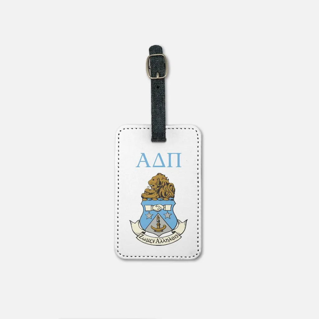 Alpha Delta Pi Luggage Tag - Crest (Set of 2) | Travel Accessories  | Festive Fit Home