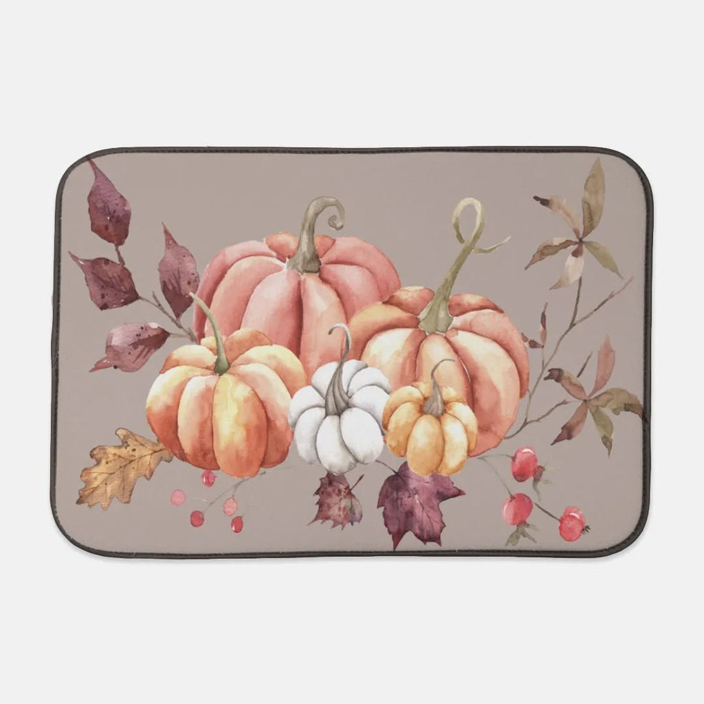 Autumn Pumpkins Dish Drying Mat - Festive Fit Home