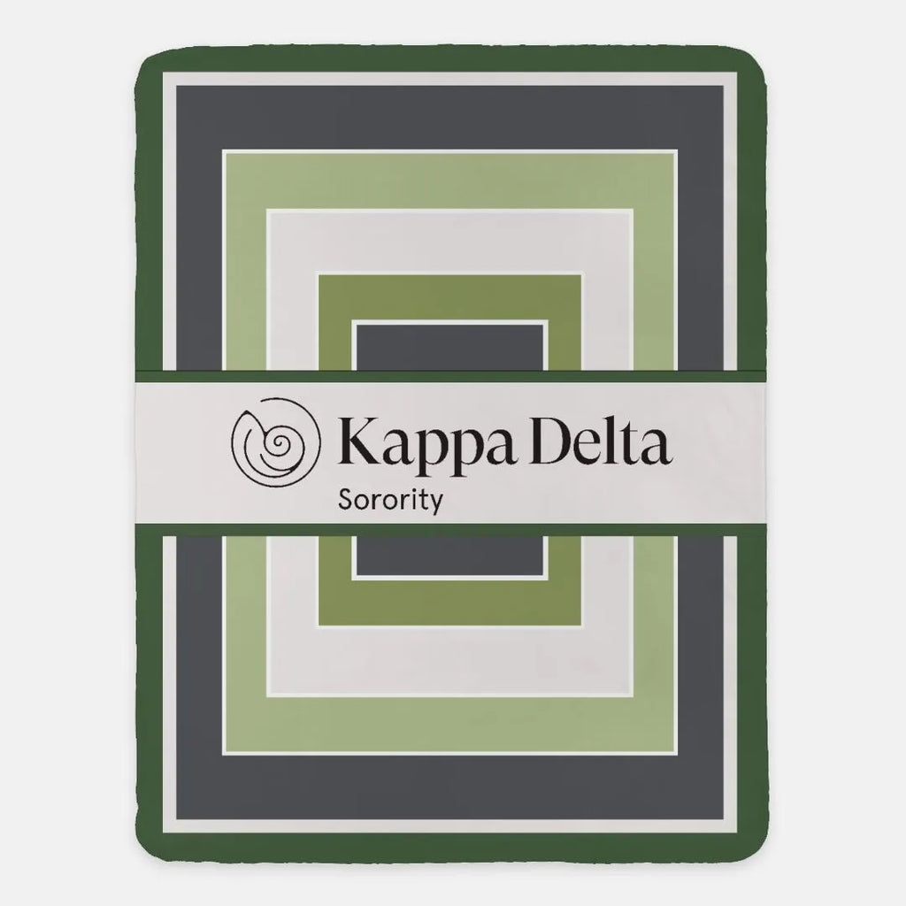 Kappa Delta Sherpa Blanket XL 60x80 - Geo | Kaydee Gifts & Decor