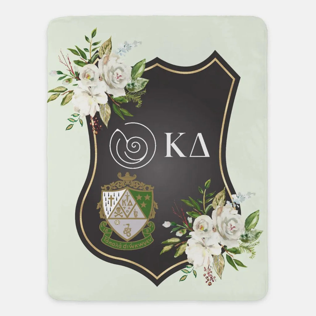 Kappa Delta Blanket XL 60x80  Rose Frame | Custom Kaydee Gifts