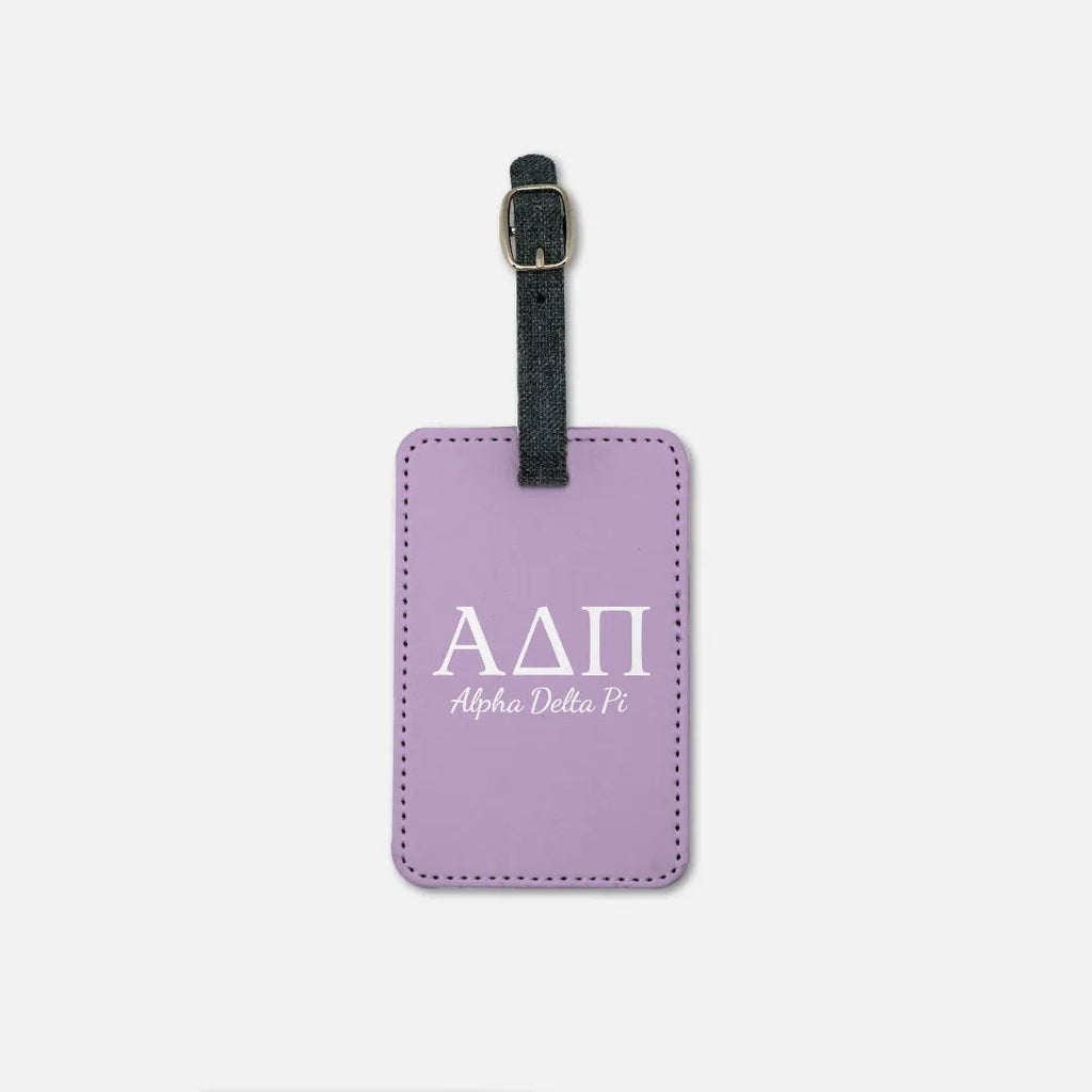 Alpha Delta Pi Violet Luggage Tag - Greek Letters (Set of 2) | Travel  Accessories | Festive Fit Home