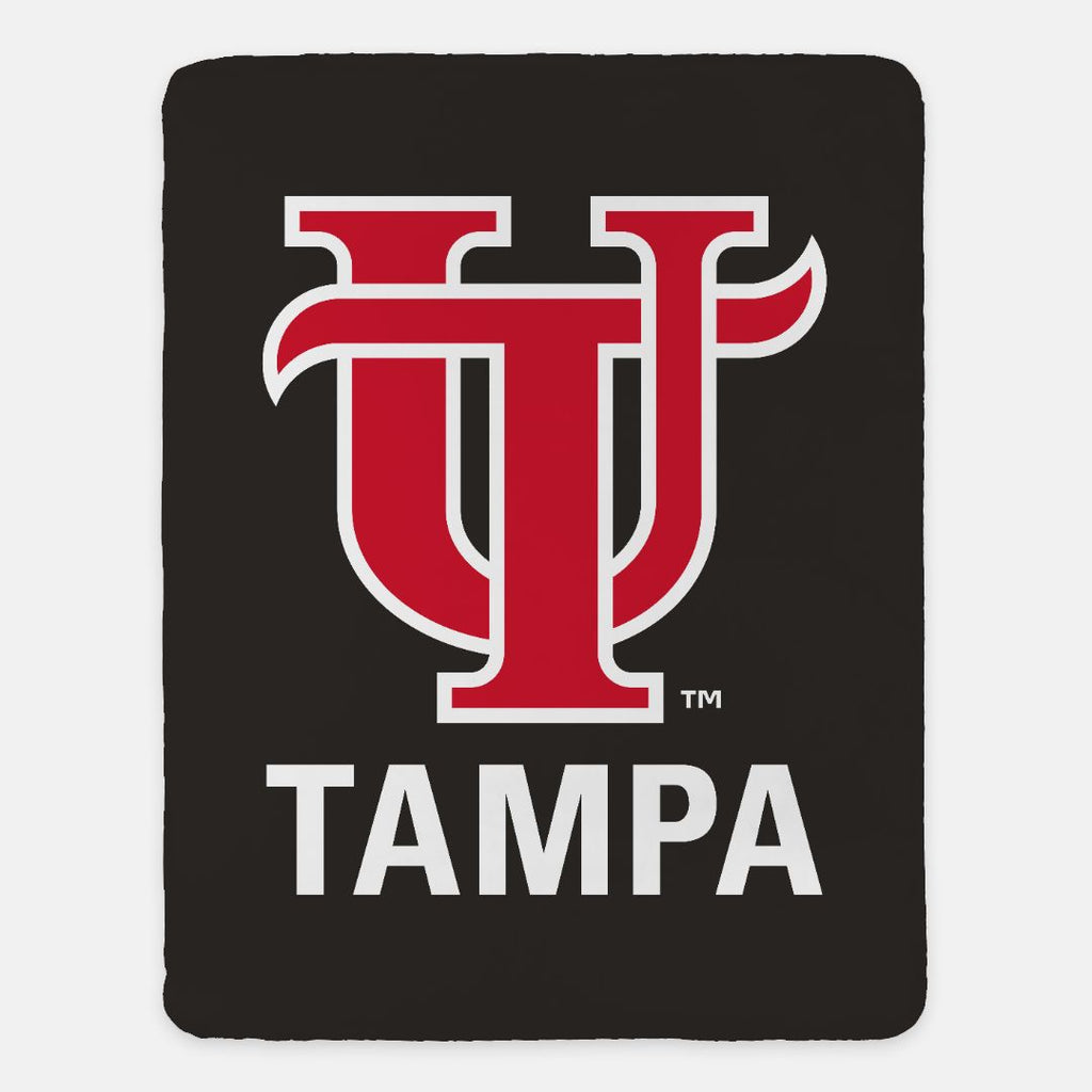 University of Tampa Blanket XL 60x80 Interlocking Letters | UTampa | Gifts | Festive Fit Home