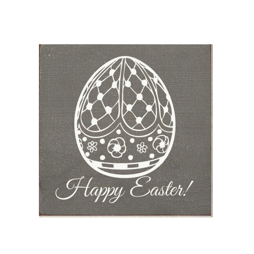 Easter Wood Sign - Faberge Egg Wood Sign - 7"x7" - Festive Fit Home