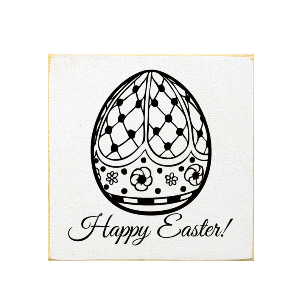 Easter Wood Sign - Faberge Egg Wood Sign - 7"x7" - Festive Fit Home