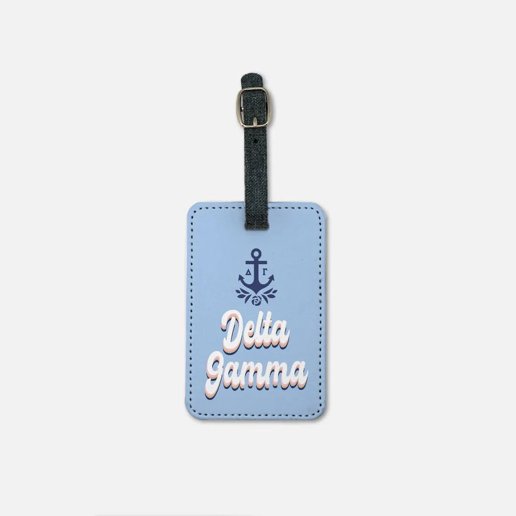 Delta Gamma Retro Luggage Tag (Set of 2) | Travel Accessories | Festive Fit Home