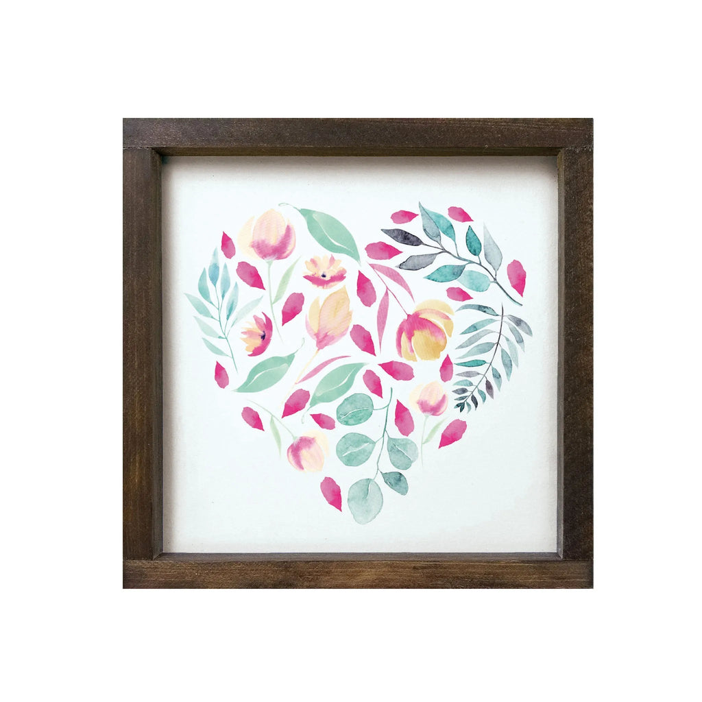 Floral Heart - Petals - 12"x12" - Festive Fit Home