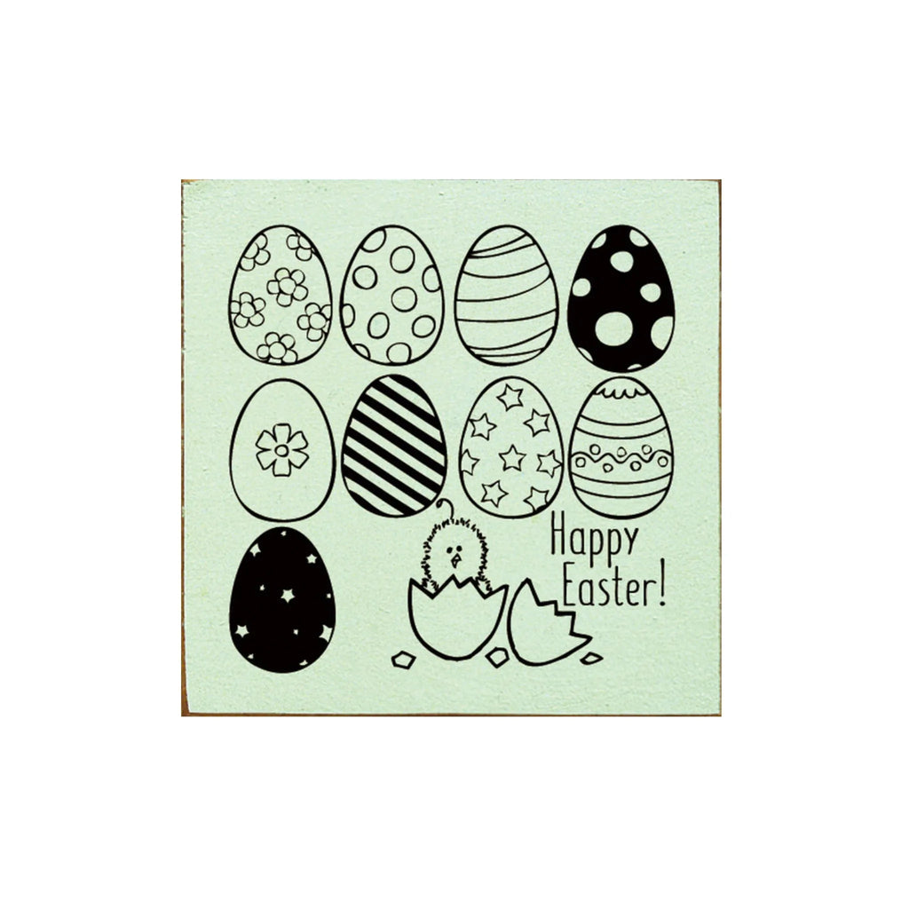 Happy Easter Wood Sign - 7"x7" - Festive Fit Home