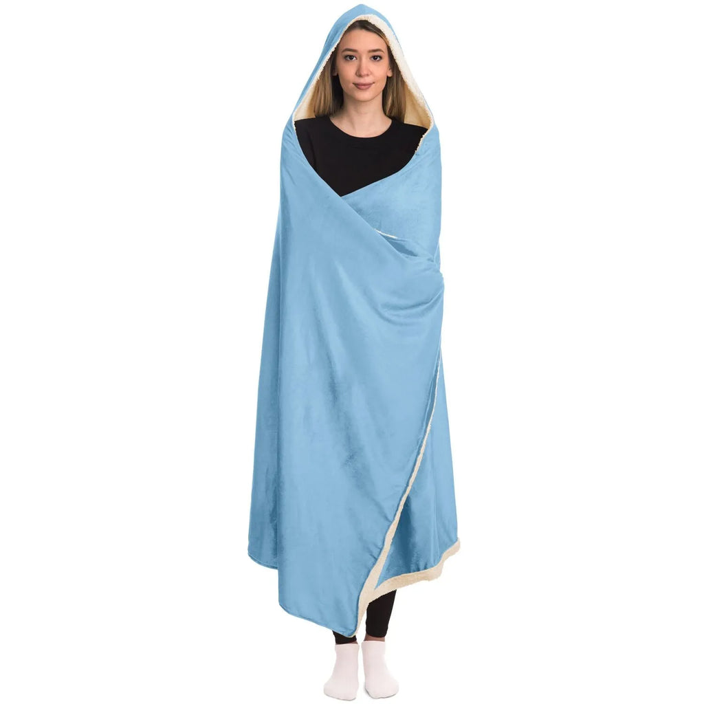 Alpha Xi Delta Griffin Blue Large Hooded Sherpa Blanket 60"x80" | Gifts | Official Merchandise | Festive Fit Home