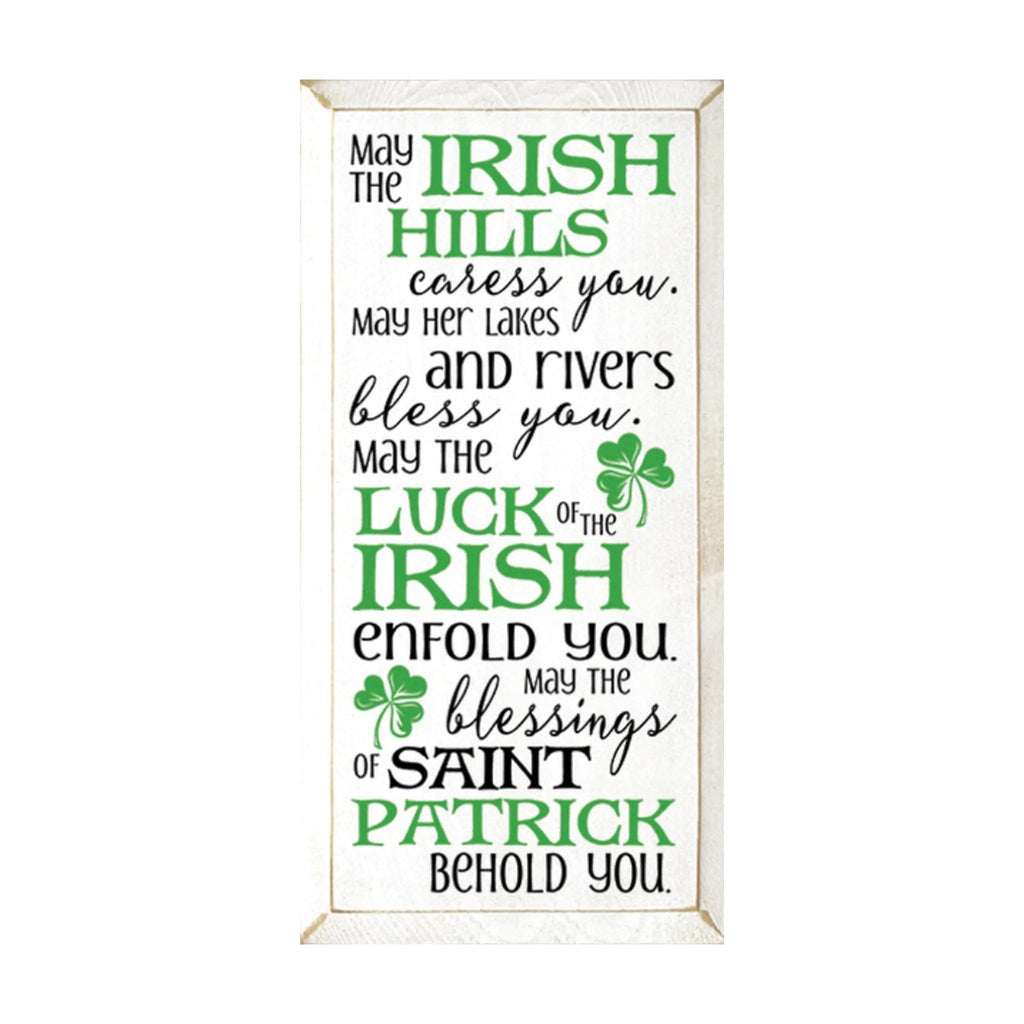 Irish Hills Wood Sign - 9"x18" - Festive Fit Home