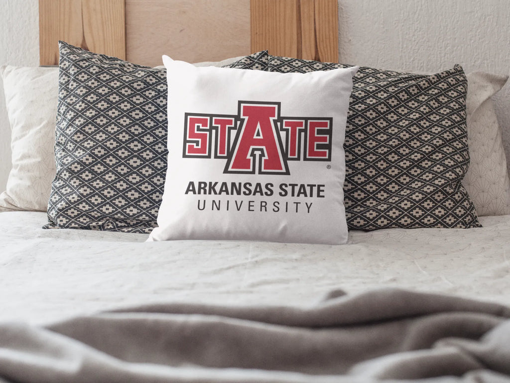 Arkansas "STATE" University Pillow Cover 18" | Spirit Gift Shop | Merchandise | Festive Fit Home | Decor